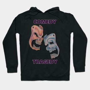 Comedy & Tragedy Purple Letters Hoodie